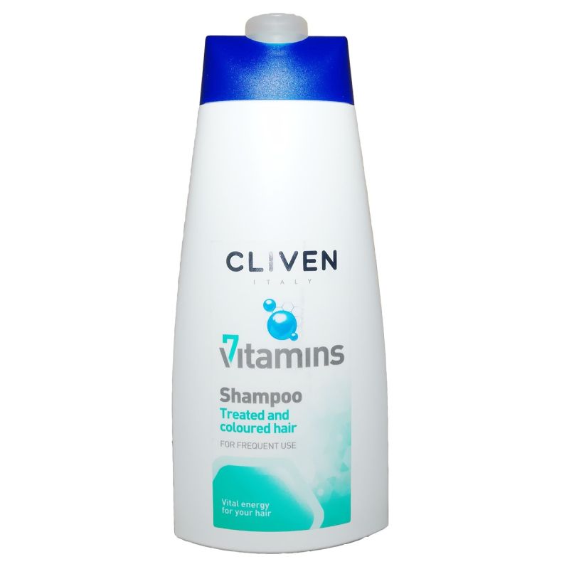 شامپو کلیون مناسب موهای رنگ شده و آسیب دیده مدل 7 Vitamine حجم ۵۰۰ میلی لیتر