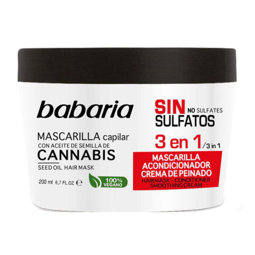 ماسک مو 3 در 1 باباریا مدل Cannabis حجم 200 میلی لیتر