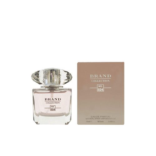 عطر جیبی زنانه برند کالکشن مدل Versace Bright Crystal No.024 حجم 25 میلی لیتر