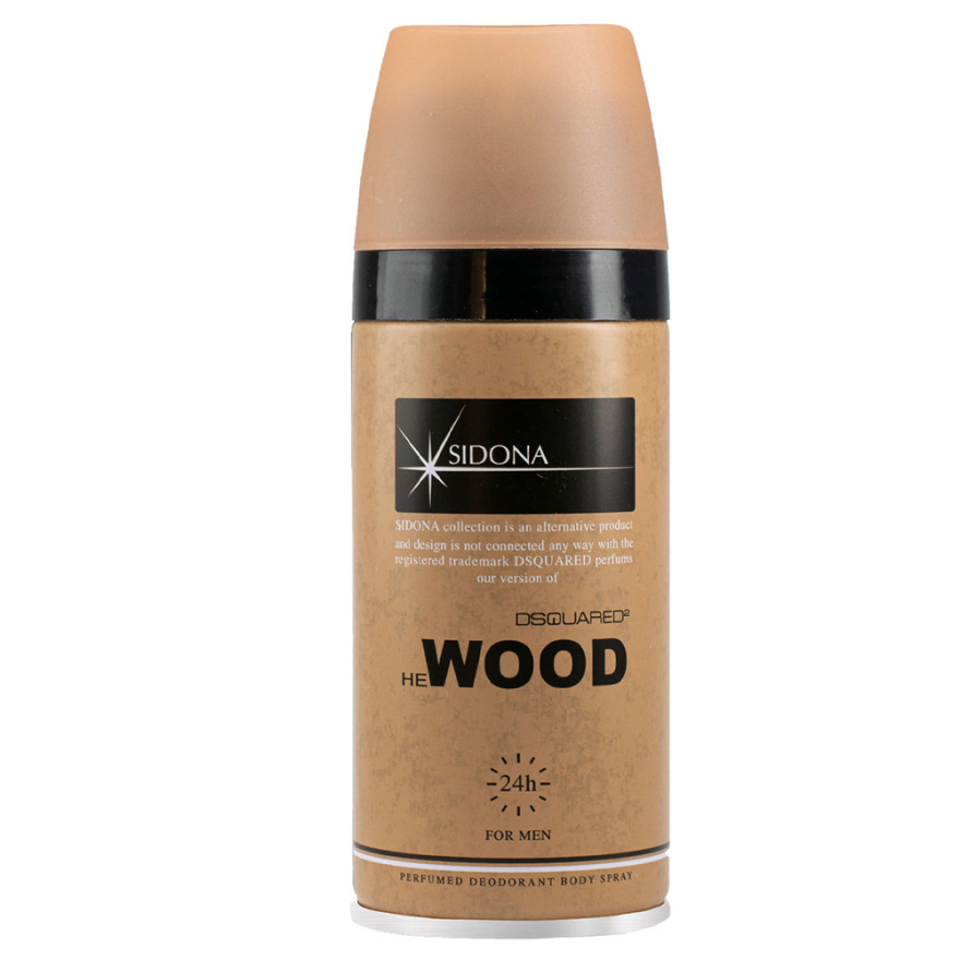 اسپری دئودورانت مردانه سیدونا مدل Wood حجم 200 میلی لیتر