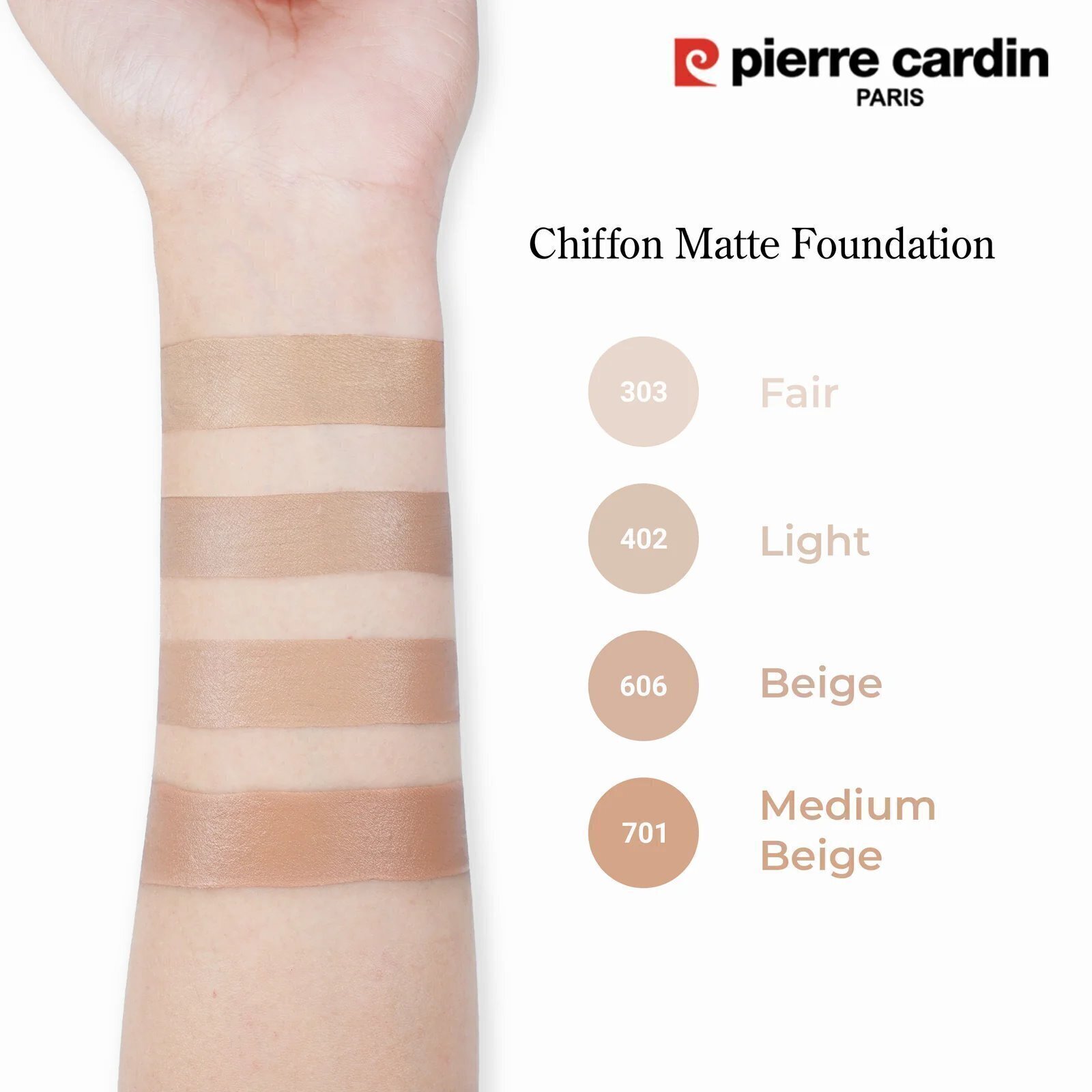 کرم پودر پیرکاردین PIERRE CARDIN مدل چیفون مت CHIFFON MATTE حجم 30 میلی لیتر - تصویر 4