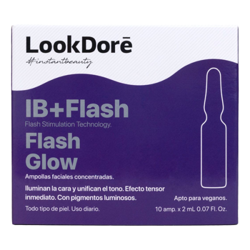 آمپول روشن کننده و یکدست کننده رنگ پوست لوک دور مدل Flash Glow بسته 10 عددی