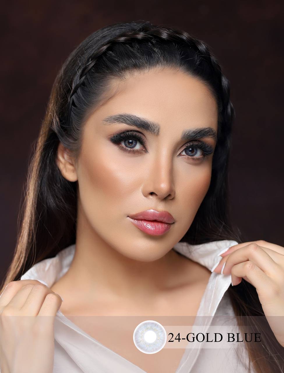 لنز چشم فصلی کانفست شماره24 با رنگ  GOLD BLUE