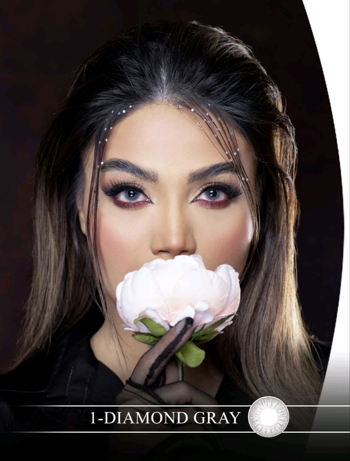 لنز چشم هرا گریس شماره 1 رنگDIAMOND GRAY (خاکستری روشن)