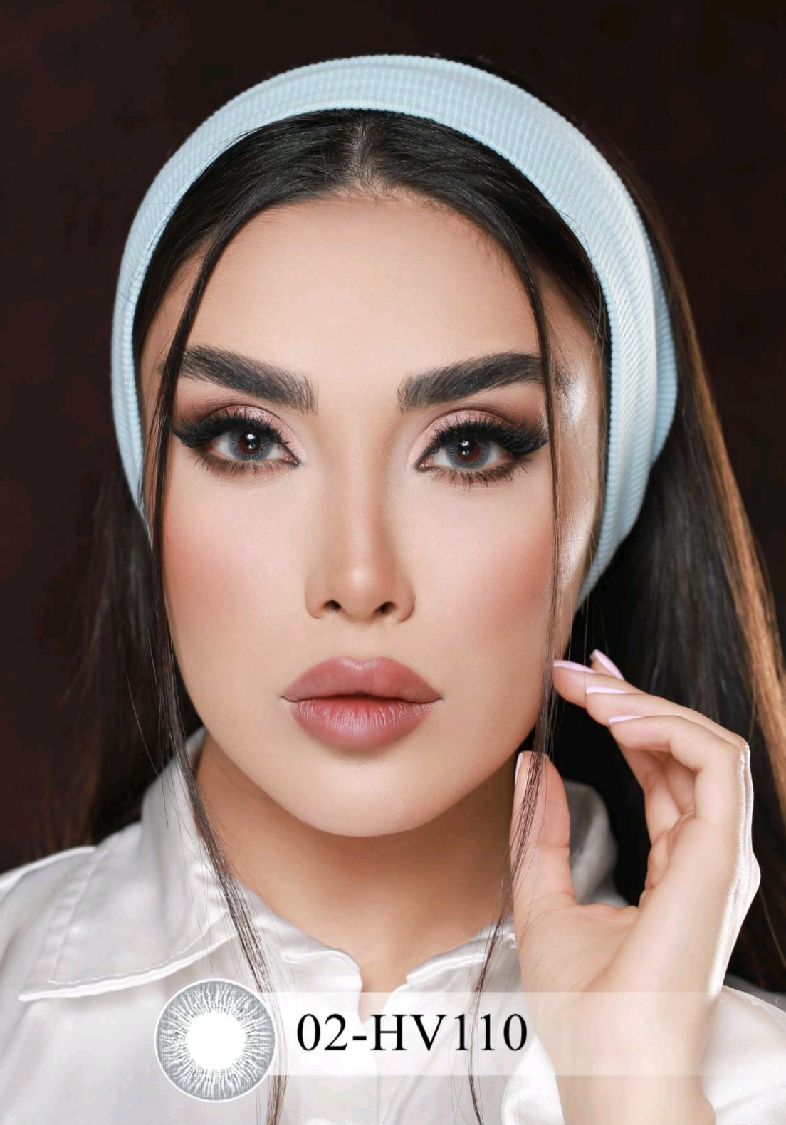 لنز هرا فصلی شماره02 کد رنگHV110(طوسی آبی)
