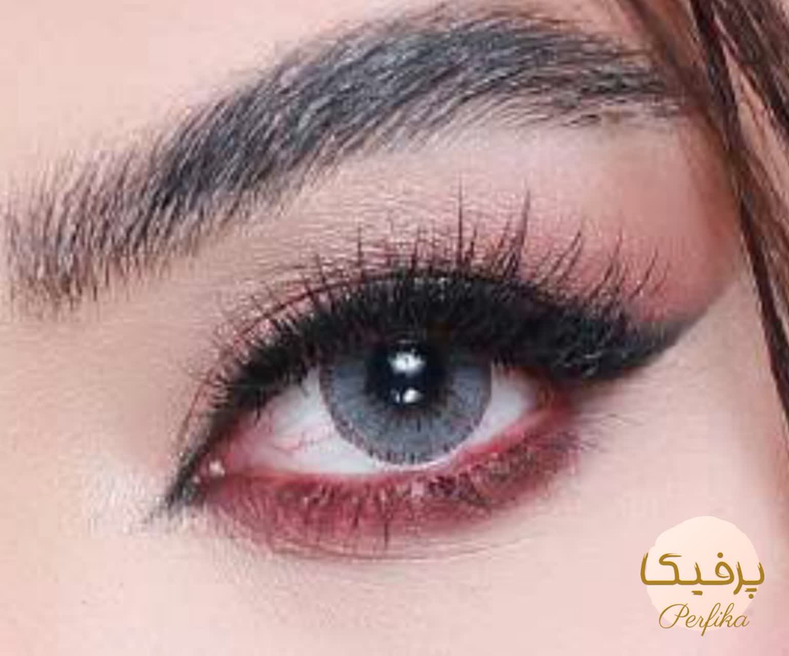 لنز چشم بیوتی شماره 4 کد رنگ NRA210 رنگ خاکستری دور دار
