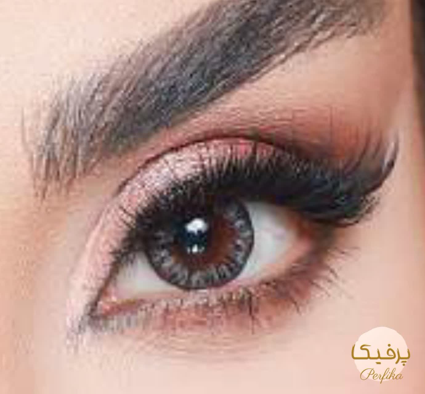 لنز چشم بیوتی شماره ۵ کد رنگ HJ210 رنگ خاکستری متوسط دوردار