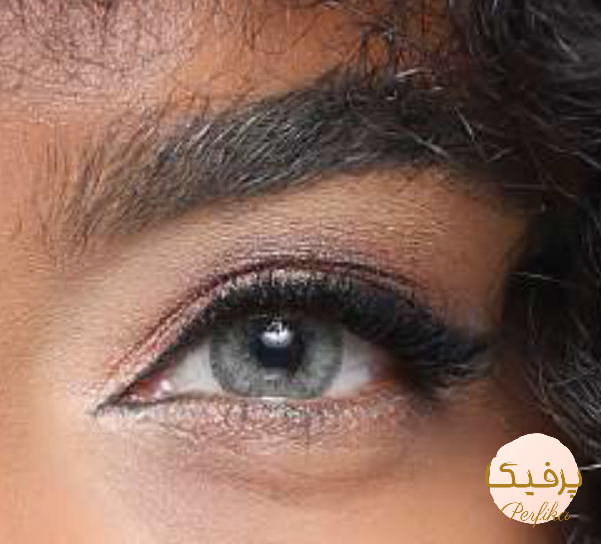 لنز چشم بیوتی شماره 17 مدل ACFA220  رنگ خاکستری عسلی متوسط