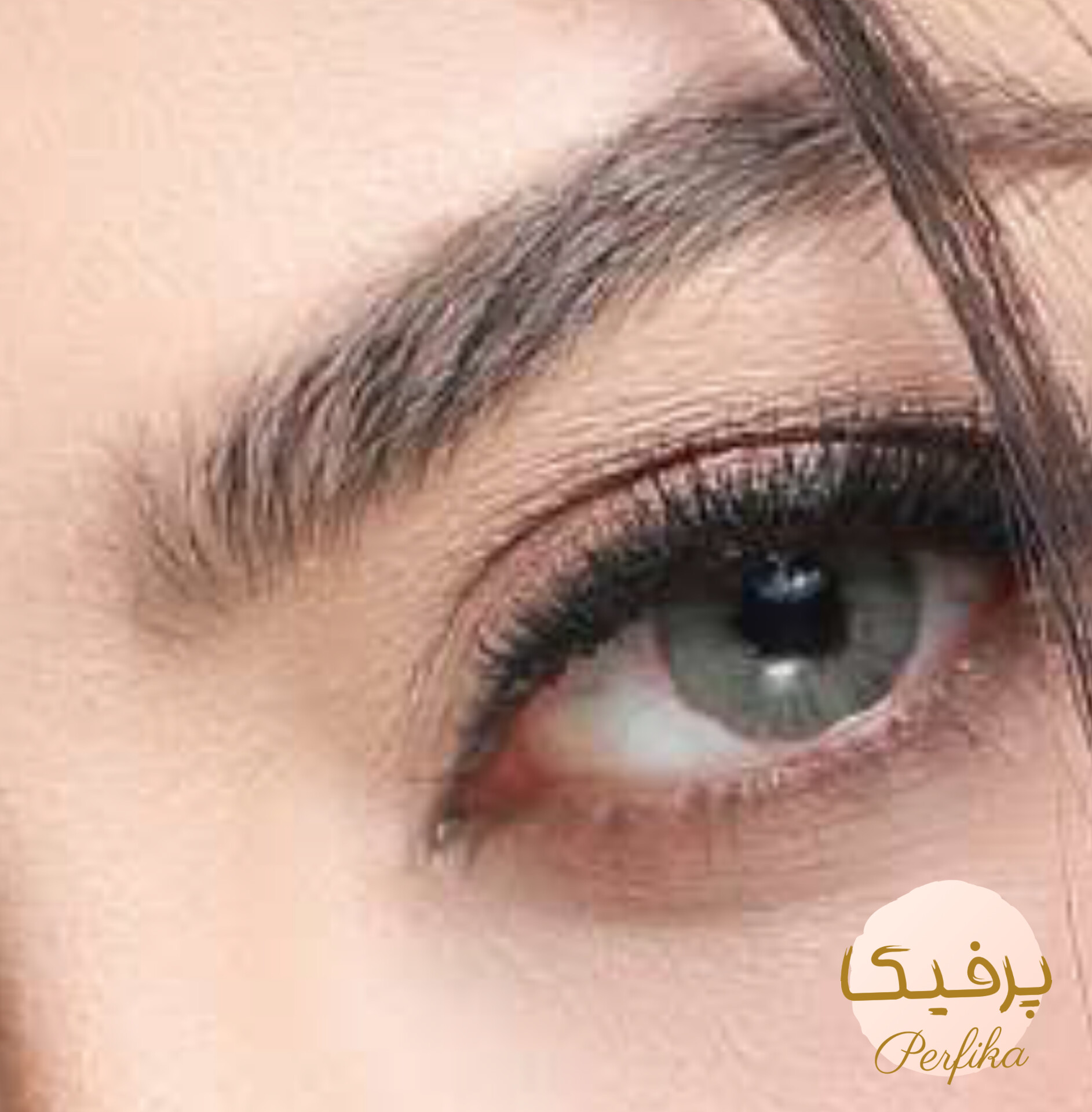 لنز چشم بیوتی شماره 18کد مدل ACEA220 رنگ خاکستری عسلی روشن