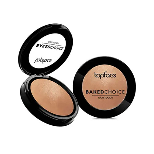 رژگونه تراکوتا بک چویس تاپ فیس شماره001 TOPFACE مدل Baked Choice Rich Touch Blush On