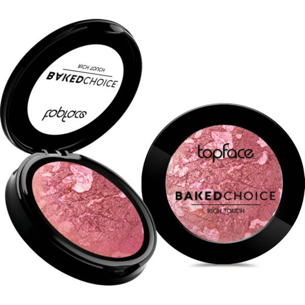رژگونه تراکوتا بک چویس تاپ فیس شماره007 TOPFACE مدل Baked Choice Rich Touch Blush On
