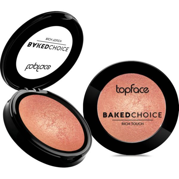 رژگونه تراکوتا بک چویس تاپ فیس شماره006 TOPFACE مدل Baked Choice Rich Touch Blush On