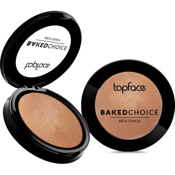 رژگونه تراکوتا بک چویس تاپ فیس شماره003 TOPFACE مدل Baked Choice Rich Touch Blush On