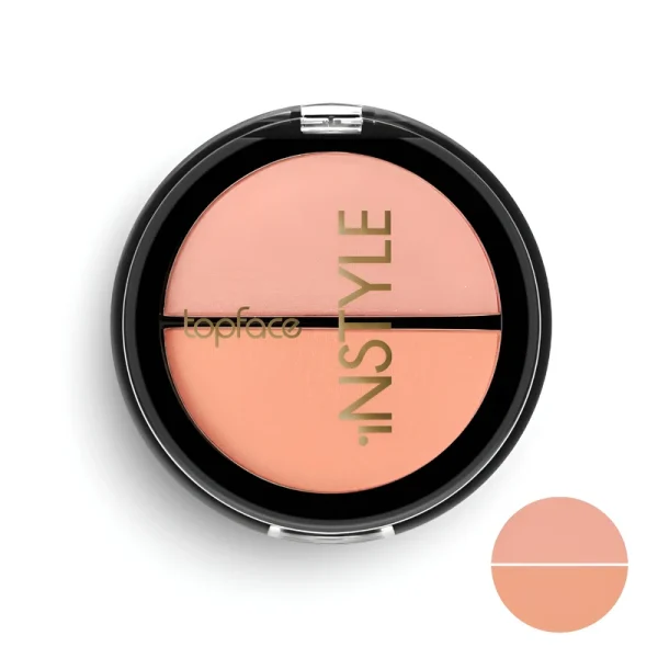 پالت رژگونه تاپ فیس مدل Instyle Twin شماره 002